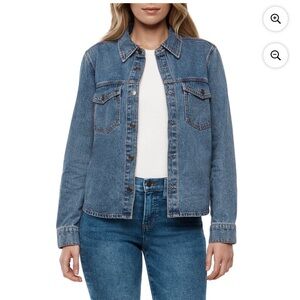 Express denim shirt jacket nwt